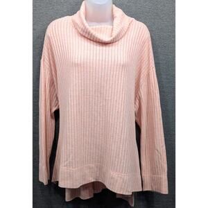 MAEVE by ANTHROPOLOGIE Womens Sweater - Pink, Pullover, Turtle Neck, Size Large